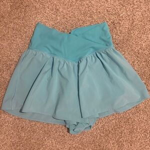 Aerie Offline Women's Teal Athletic Skort with Overlap Waistband